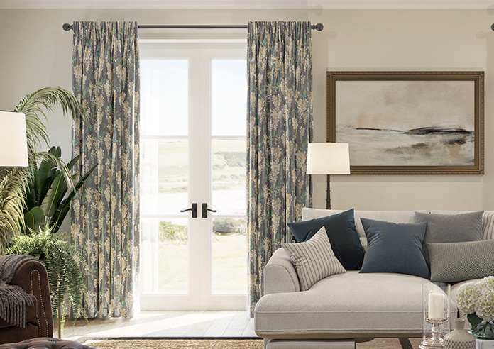 Wisteria Silk, Black - Made to Measure Curtains - Image 3